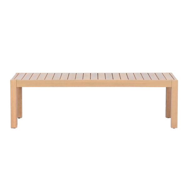 English Elm 47.24''outdoor Solid Acacia Wood Patio Coffee Table with Natural Teak Grain Finish N780P371456L