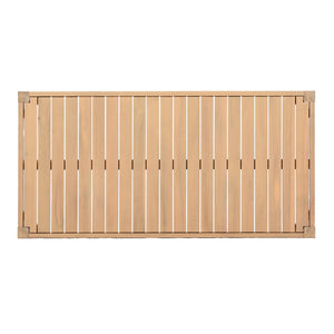 English Elm 47.24''outdoor Solid Acacia Wood Patio Coffee Table with Natural Teak Grain Finish N780P371456L