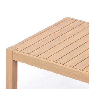English Elm 47.24''outdoor Solid Acacia Wood Patio Coffee Table with Natural Teak Grain Finish N780P371456L