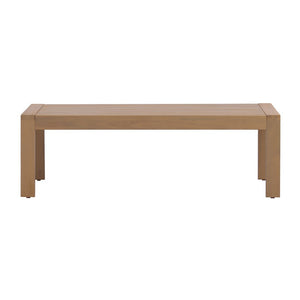 English Elm 4 Piece Solid Acacia Outdoor Patio Set with Teak Finish Cushioned Sofa and Chairs N780P386223245L