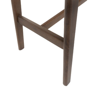 English Elm Wood Bar Table Mid-Century Walnut Veneer Splayed Legs Narrow Rectangular Kitchen Pub N780P395625W