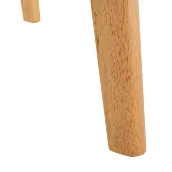 English Elm Mid-Century Round Bar Table with Tapered Rubberwood Legs for Kitchen or Home Bar Use Oak N780P395629O