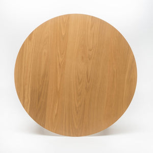 English Elm Wood Round Counter Height Dining Table Mid-Century Rubberwood Base for Kitchen Nooks Natural N780P400409O