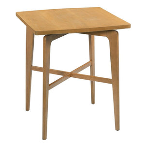 English Elm 36.34 Inch Square Rubberwood Bar Table Natural Finish for Kitchen or Home Bar N780P401697N