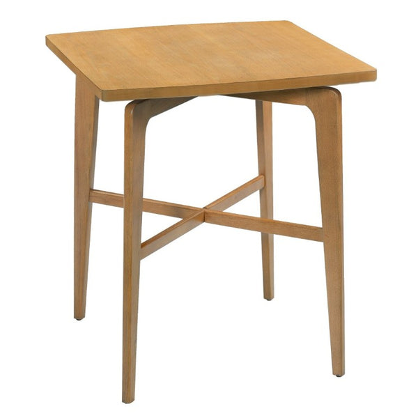 English Elm 36.34 Inch Square Rubberwood Bar Table Natural Finish for Kitchen or Home Bar N780P401697N