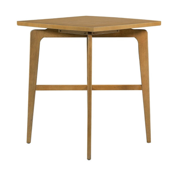 English Elm 36.34 Inch Square Rubberwood Bar Table Natural Finish for Kitchen or Home Bar N780P401697N