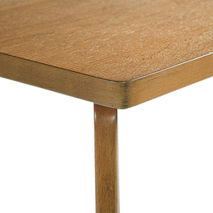 English Elm 36.34 Inch Square Rubberwood Bar Table Natural Finish for Kitchen or Home Bar N780P401697N