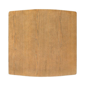 English Elm 36.34 Inch Square Rubberwood Bar Table Natural Finish for Kitchen or Home Bar N780P401697N