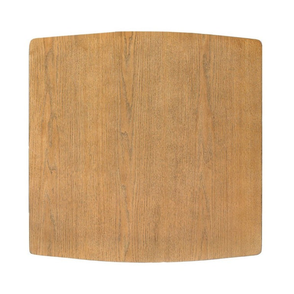 English Elm 36.34 Inch Square Rubberwood Bar Table Natural Finish for Kitchen or Home Bar N780P401697N