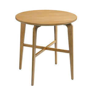 English Elm 36.22 Inch Round Rubberwood Bar Table Nordic Style for Kitchen or Home Dining Nook N780P401732N