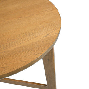 English Elm 36.22 Inch Round Rubberwood Bar Table Nordic Style for Kitchen or Home Dining Nook N780P401732N
