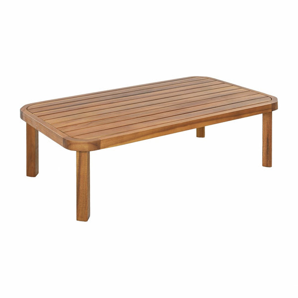 English Elm 4 Piece Acacia Wicker Outdoor Sectional with Deep Cushions for Patio Lounging N780P40451123T