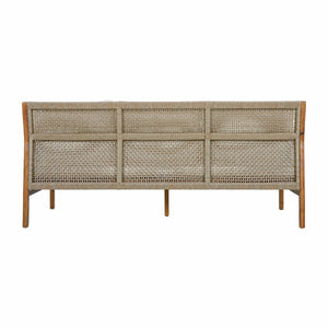 English Elm 4 Piece Acacia Wicker Outdoor Sectional with Deep Cushions for Patio Lounging N780P40451123T