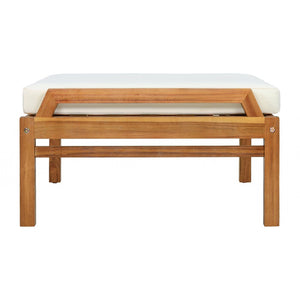 English Elm 4 Piece Acacia Wicker Outdoor Sectional with Deep Cushions for Patio Lounging N780P40451123T