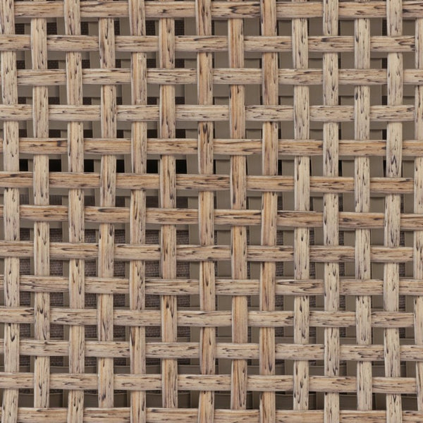 English Elm 4-Pieces Acacia Wood Outdoor Conversation Set with Wicker Panels and Cushioned Sofa N780P448599280L