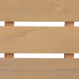 English Elm Outdoor Acacia Hardwood 3 Seat Patio Sofa Mid Century Slatted Frame Deep Cushions N780P448679L