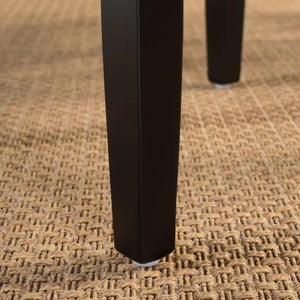 English Elm Set of 2 Faux Leather Backless Counterstools with Padded Seat and Topstitched Detail N780P482792P