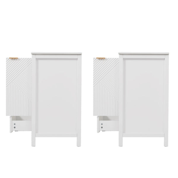 English Elm 48" Double Mdf Bathroom Vanity Set with Undermount Sinks and Soft Close Storage N817P339018K