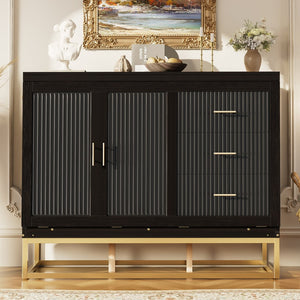 English Elm Murphy Queen Cabinet Bed Freestanding Espresso Finish with Headboard Shelf Metal Legs N820S00028P-1