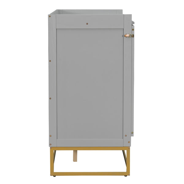 English Elm Queen Murphy Bed Shaker Cabinet with Iron Legs Pinewood Guest Room Space Saver N820S00035E-1