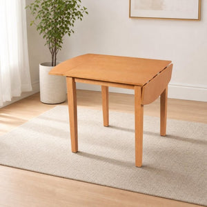 English Elm Extendable Drop Leaf Rubberwood Dining Table Space Saving Modern Small Kitchen Design Natural N842P491824N