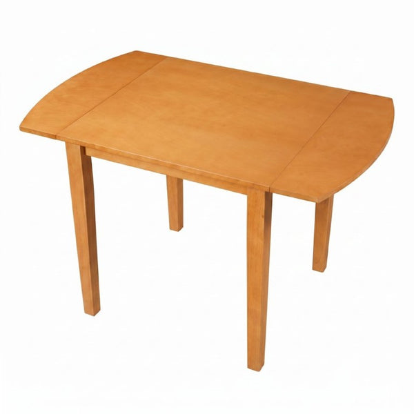 English Elm Extendable Drop Leaf Rubberwood Dining Table Space Saving Modern Small Kitchen Design Natural N842P491824N
