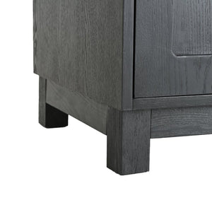 English Elm 74.5''h Ash Veneer Curio Cabinet Tempered Glass Doors Mid-century Two-tone Bookcase N845P296678B