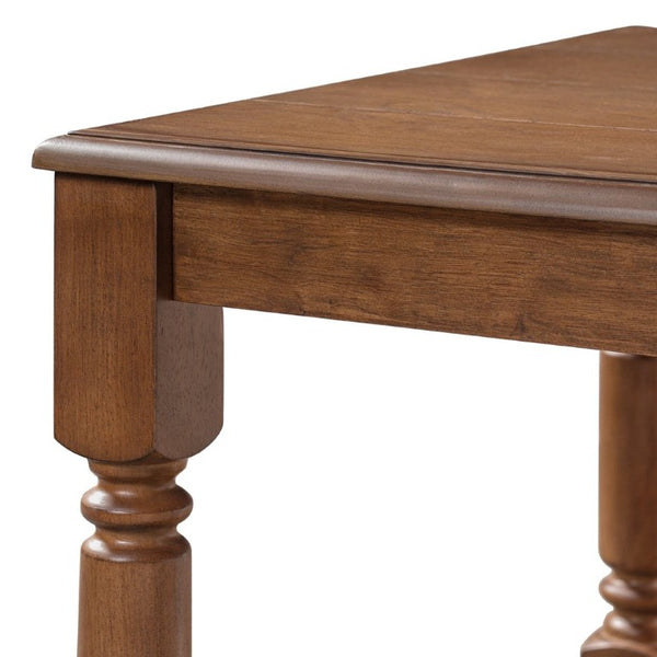 English Elm Vibe Haus Two Tier Farmhouse Coffee Table Spindle Legs Open Shelf Living Room Brown N893P473265D