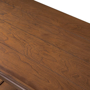 English Elm Vibe Haus Two Tier Farmhouse Coffee Table Spindle Legs Open Shelf Living Room Brown N893P473265D