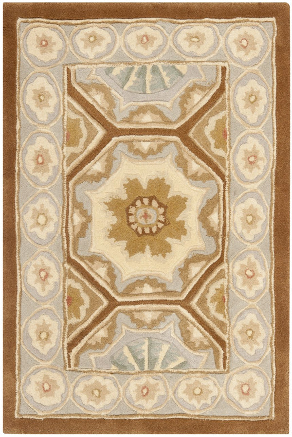 Safavieh Naples Hand-tufted Wool Pile Accent Rug – Luxurious 2' X 3' Ivory & Brown, Timeless Design For Any Room Ivory ,Brown Wool Pile Na513a-2