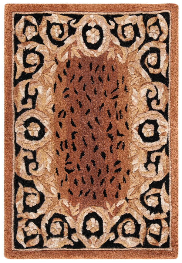Safavieh Naples Hand-tufted Wool Area Rug - Luxurious Black And Gold Design For Timeless Elegance In Any Space Black ,Gold Wool Na712a-2