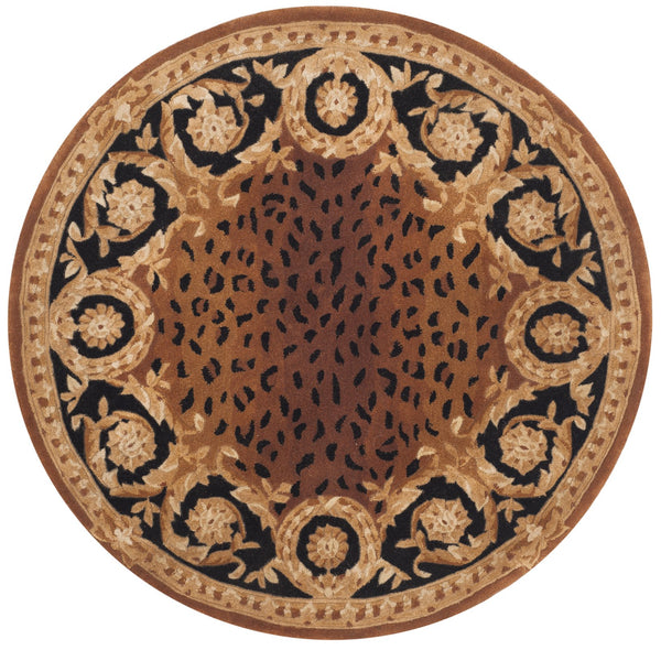 Safavieh Naples Hand-tufted Wool Area Rug - Luxurious Black And Gold Design For Timeless Elegance In Any Space Black ,Gold Wool Na712a-2