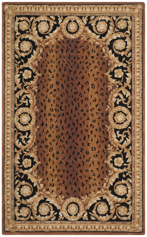 Safavieh Naples Hand-tufted Wool Area Rug - Luxurious Black And Gold Design For Timeless Elegance In Any Space Black ,Gold Wool Na712a-2
