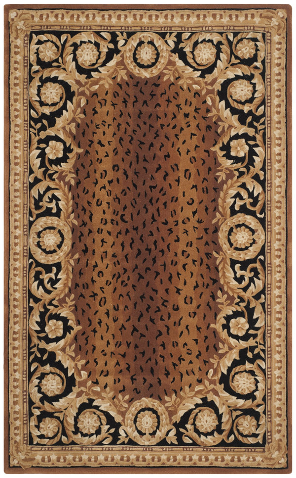 Safavieh Naples Hand-tufted Wool Area Rug - Luxurious Black And Gold Design For Timeless Elegance In Any Space Black ,Gold Wool Na712a-2