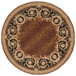 Safavieh Naples Hand-tufted Wool Area Rug - Luxurious Black And Gold Design For Timeless Elegance In Any Space Black ,Gold Wool Na712a-2