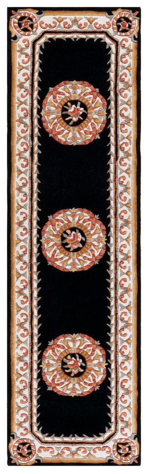 Safavieh Naples Hand-tufted Area Rug - Timeless Light Blue And Ivory Medallion Design For Elegant Spaces Black ,Ivory 80% Wool 10% Cotton Na901z-4