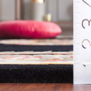 Safavieh Naples Hand-tufted Area Rug - Timeless Light Blue And Ivory Medallion Design For Elegant Spaces Black ,Ivory 80% Wool 10% Cotton Na901z-4