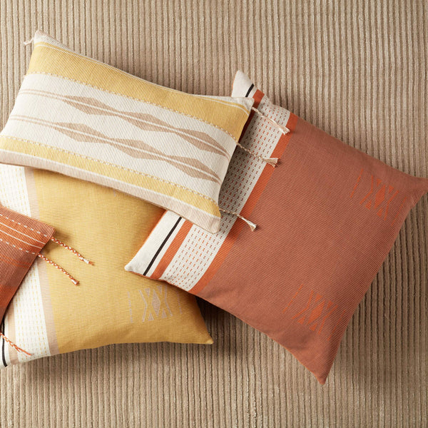 Jaipur Living Vibe by Jaipur Living Parvati Cotton Pillow Cover Tribal Geometric Bohemian Accent Warm Taupe PLC102470