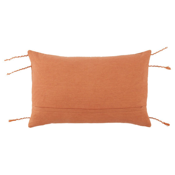 Jaipur Living Vibe by Jaipur Living Bhodi Cotton Lumbar Pillow Tassel Trim Tribal Boho Accent Poly Fill PLW103754