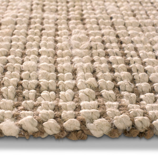 Jaipur Living Naturals Lucia Mayen Nal02 Handwoven Handmade 100% Jute Solids Solid Indoor Rug Cream, Brown 100% Jute Rug112587