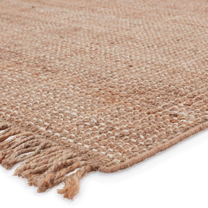 Jaipur Living Jaipur Living Handwoven Jute Area Rug Chunky Weave Knotted Fringe Neutral Ivory Beige RUG149574