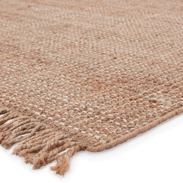Jaipur Living Jaipur Living Handwoven Jute Area Rug Chunky Weave Knotted Fringe Neutral Ivory Beige RUG149574