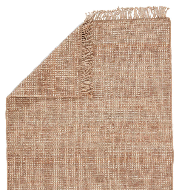 Jaipur Living Jaipur Living Handwoven Jute Area Rug Chunky Weave Knotted Fringe Neutral Ivory Beige RUG149574