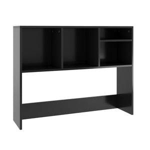 English Elm Lotus Modern Desktop Bookshelf Organizer for Stylish Storage, Perfect for Home Offices & Dorms Black NAN-17295-BK-GG
