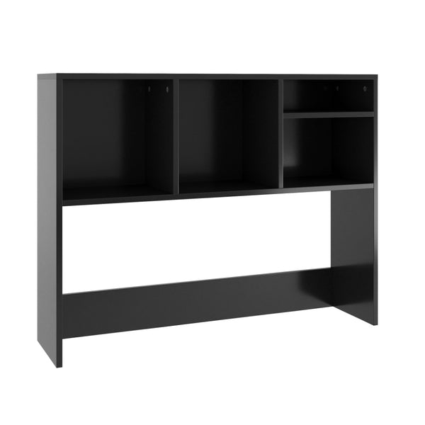 English Elm Lotus Modern Desktop Bookshelf Organizer for Stylish Storage, Perfect for Home Offices & Dorms Black NAN-17295-BK-GG