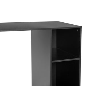 English Elm Lotus Mini Fridge Organizer Station with Double Cubbies for Efficient Space-Saving Storage Solutions Black NAN-17300-BK-GG