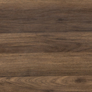 English Elm Clifton Compact Computer Desk with Monitor Shelf - Stylish Mixed-Media Design for Small Spaces Rustic Walnut NAN-CLIFTON-RU-GG