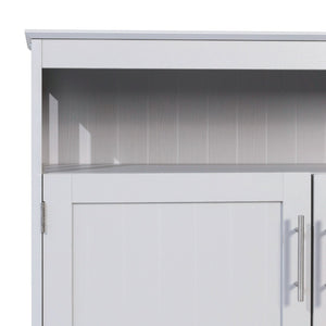 English Elm Mayfield 40" Classic Buffet and Sideboard with Stylish Storage and Elegant Display Options for Home Gray NAN-F-HY-B23108-GRY-GG