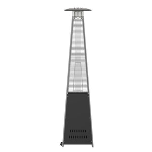 English Elm Sol Patio Outdoor Heater - 42,000 BTU Pyramid Propane Heater for Residential & Commercial Use Black 90" High NAN-FSDC-02-BK-GG