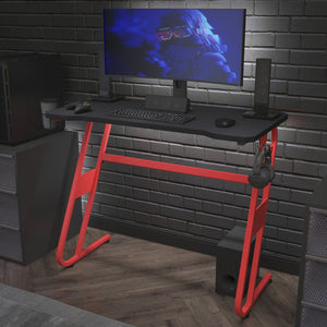 English Elm Fisher Extra-Large Gaming Mouse Pad with Anti-Slip Base, Perfect for Desks & Enhanced Gaming Performance NAN-GM1030-BK-GG